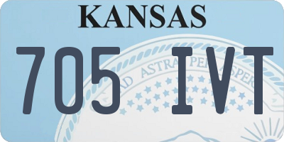 KS license plate 705IVT