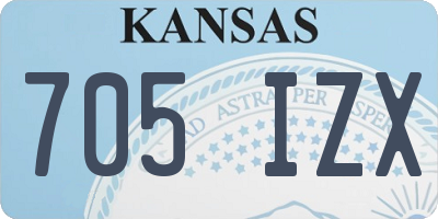 KS license plate 705IZX