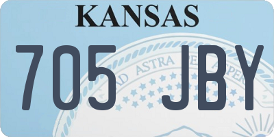 KS license plate 705JBY