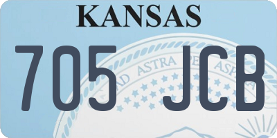 KS license plate 705JCB