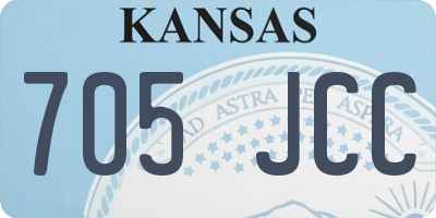 KS license plate 705JCC