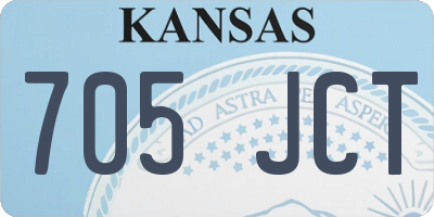 KS license plate 705JCT