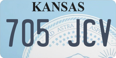 KS license plate 705JCV