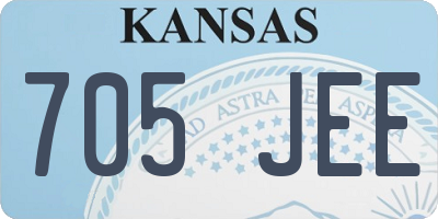 KS license plate 705JEE