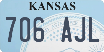 KS license plate 706AJL