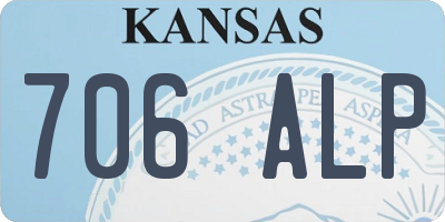KS license plate 706ALP