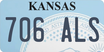 KS license plate 706ALS