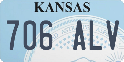 KS license plate 706ALV