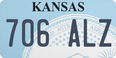 KS license plate 706ALZ