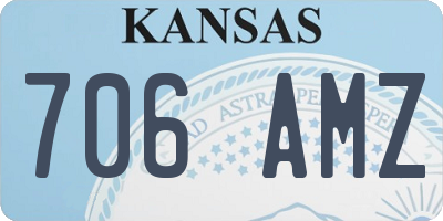 KS license plate 706AMZ