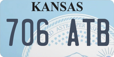 KS license plate 706ATB