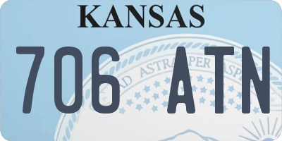 KS license plate 706ATN