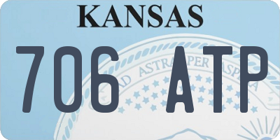 KS license plate 706ATP