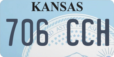 KS license plate 706CCH
