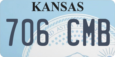 KS license plate 706CMB