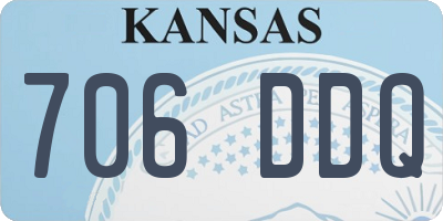 KS license plate 706DDQ