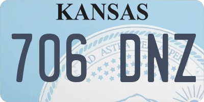 KS license plate 706DNZ