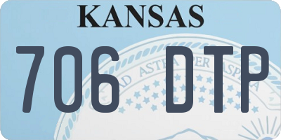 KS license plate 706DTP