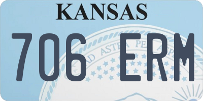 KS license plate 706ERM