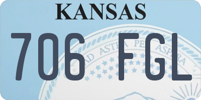 KS license plate 706FGL