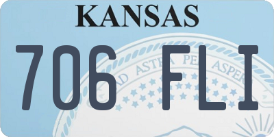 KS license plate 706FLI