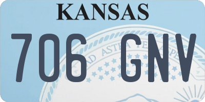KS license plate 706GNV