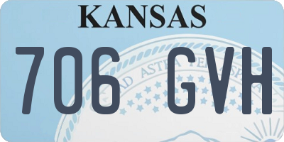 KS license plate 706GVH