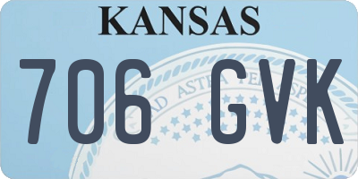 KS license plate 706GVK