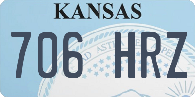KS license plate 706HRZ