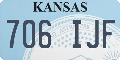 KS license plate 706IJF