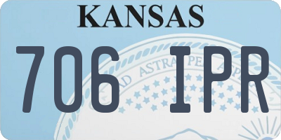 KS license plate 706IPR