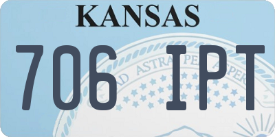KS license plate 706IPT