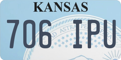 KS license plate 706IPU
