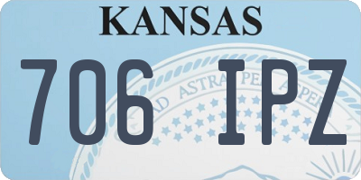 KS license plate 706IPZ