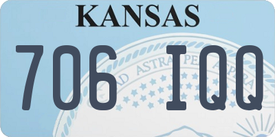KS license plate 706IQQ