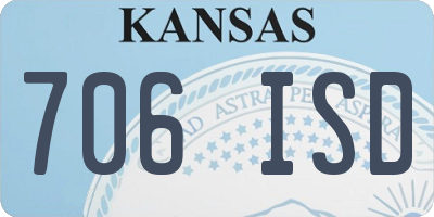 KS license plate 706ISD