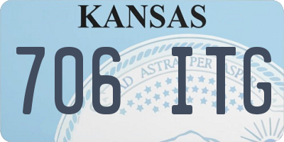 KS license plate 706ITG