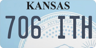 KS license plate 706ITH