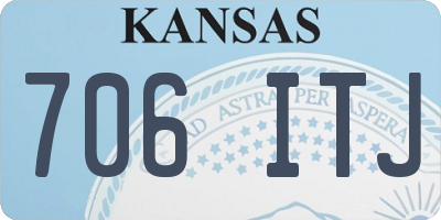KS license plate 706ITJ