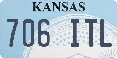 KS license plate 706ITL