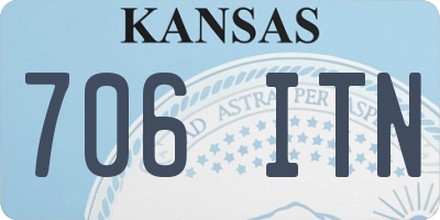 KS license plate 706ITN