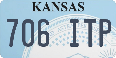 KS license plate 706ITP