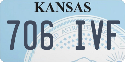 KS license plate 706IVF