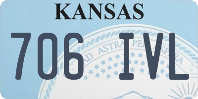 KS license plate 706IVL