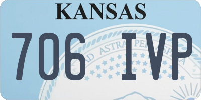 KS license plate 706IVP