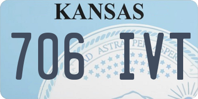 KS license plate 706IVT