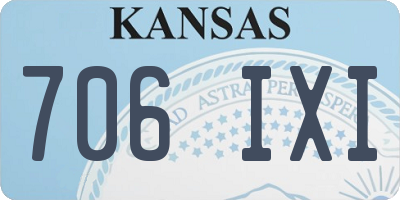 KS license plate 706IXI