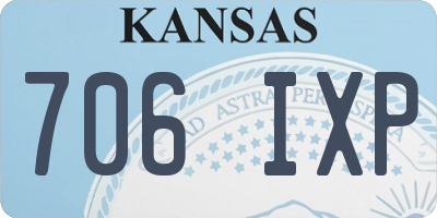 KS license plate 706IXP