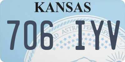 KS license plate 706IYV