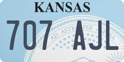 KS license plate 707AJL